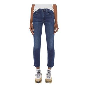 MOTHER Jeans | The Rascal Raw Hem Ankle Jeans in Medium Kitty | 27
